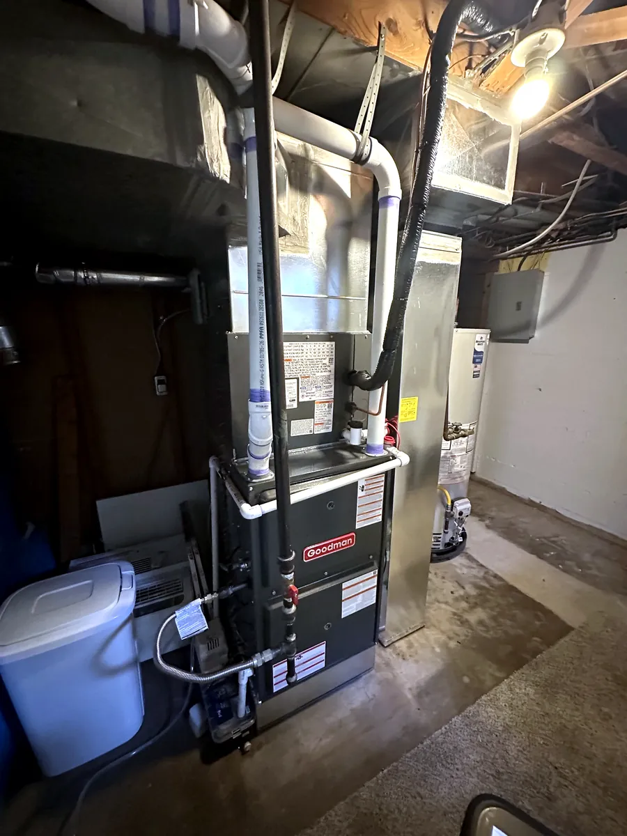 New Goodman gas furnace installed in a Denver metro home